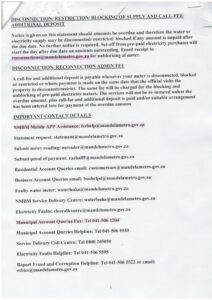 List of contacts NMBM